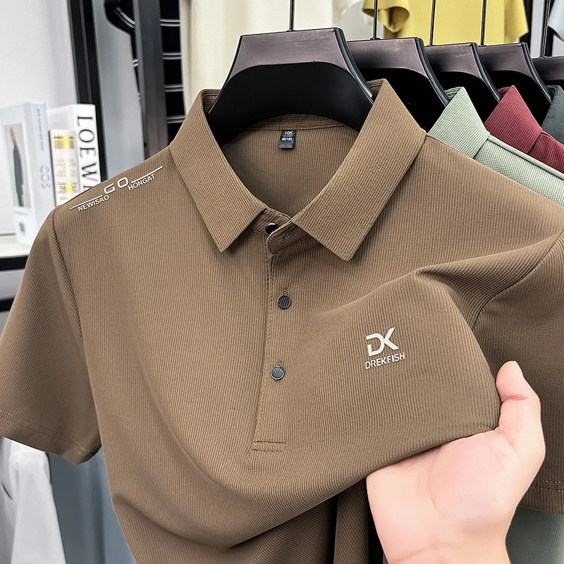 Outdoor Sport Outfit - Мужская рубашка-поло DREKFISH с вышивкой, эластичная,