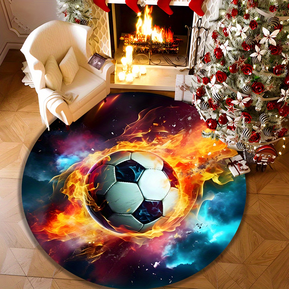 Outdoor Sport Live - Коврик Fiery Soccer Ball Cosmic Nebula