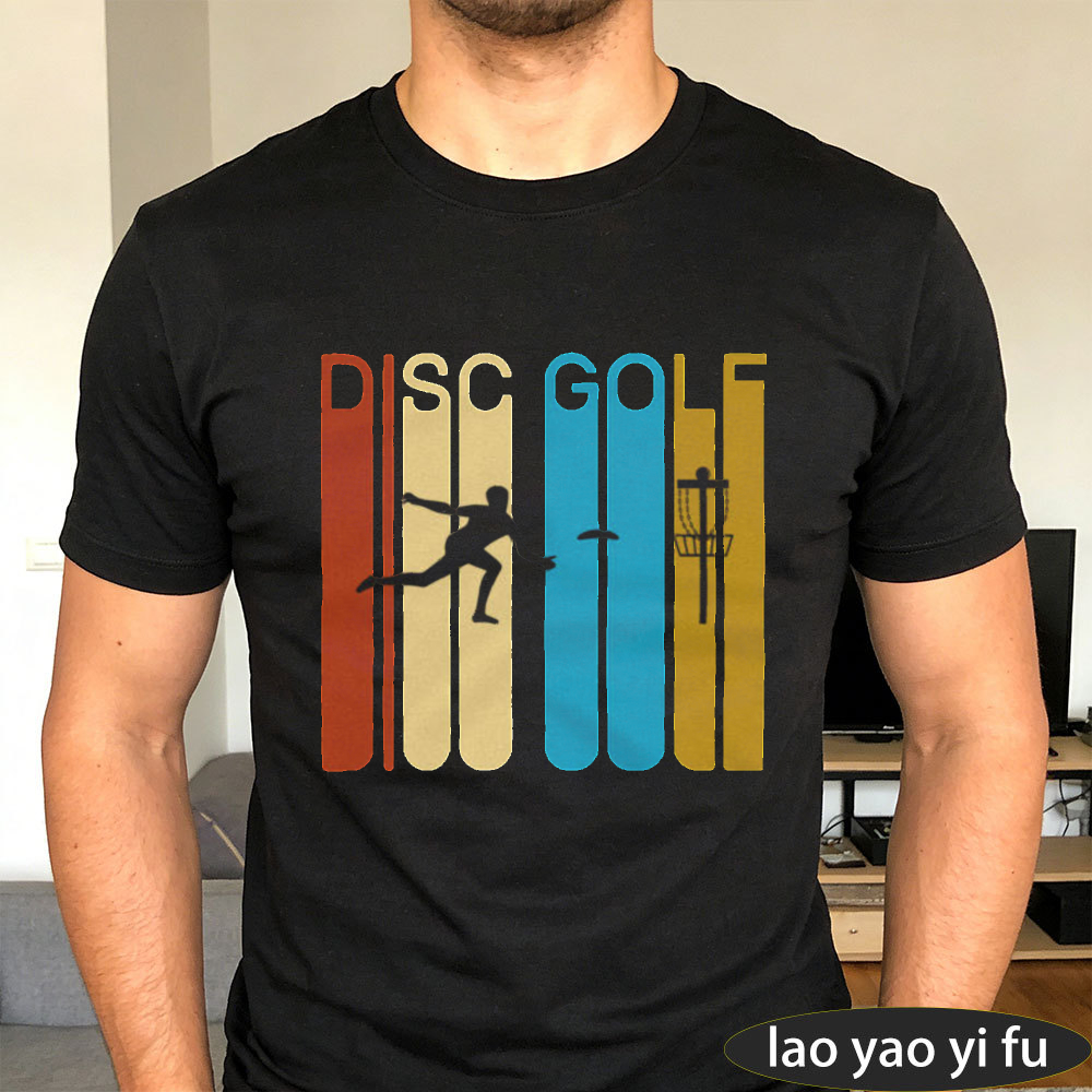 Outdoor Sport Hobbies - Футболка DISC GOLF с винтажным ретро-принтом